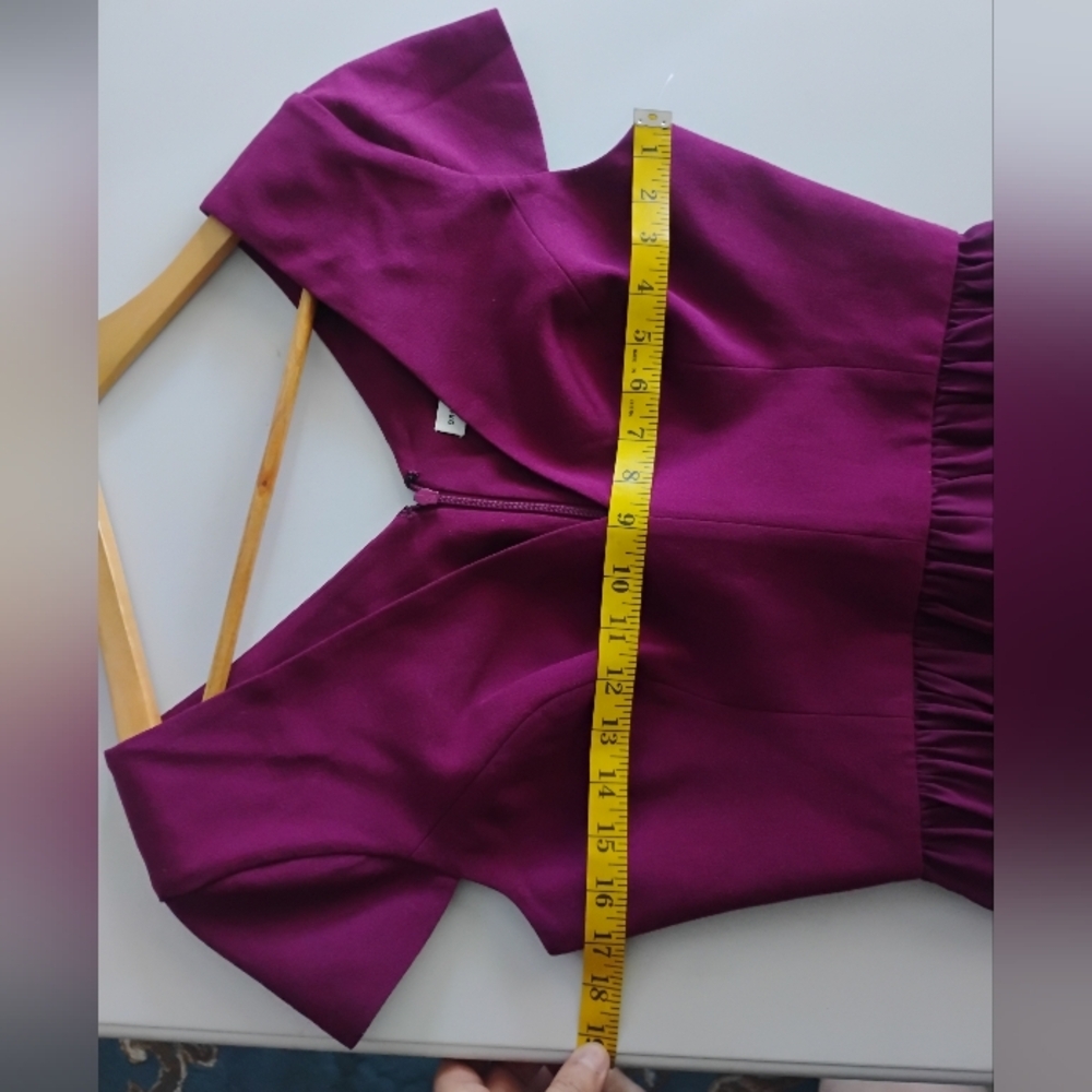 Dress the Population Dark Magenta Corey Dress. Size M - Picture 10 of 16